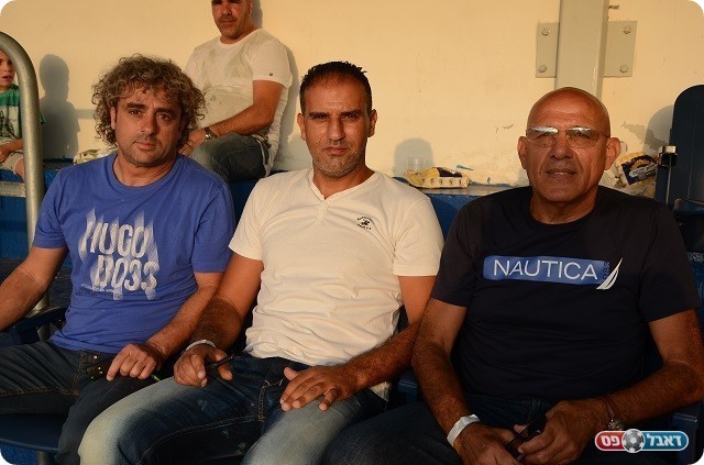 אגדות כדורגל ב'גרונדמן'. מימין לשמאל: רוקבן, מזרחי ועטר (אמיר אזון)